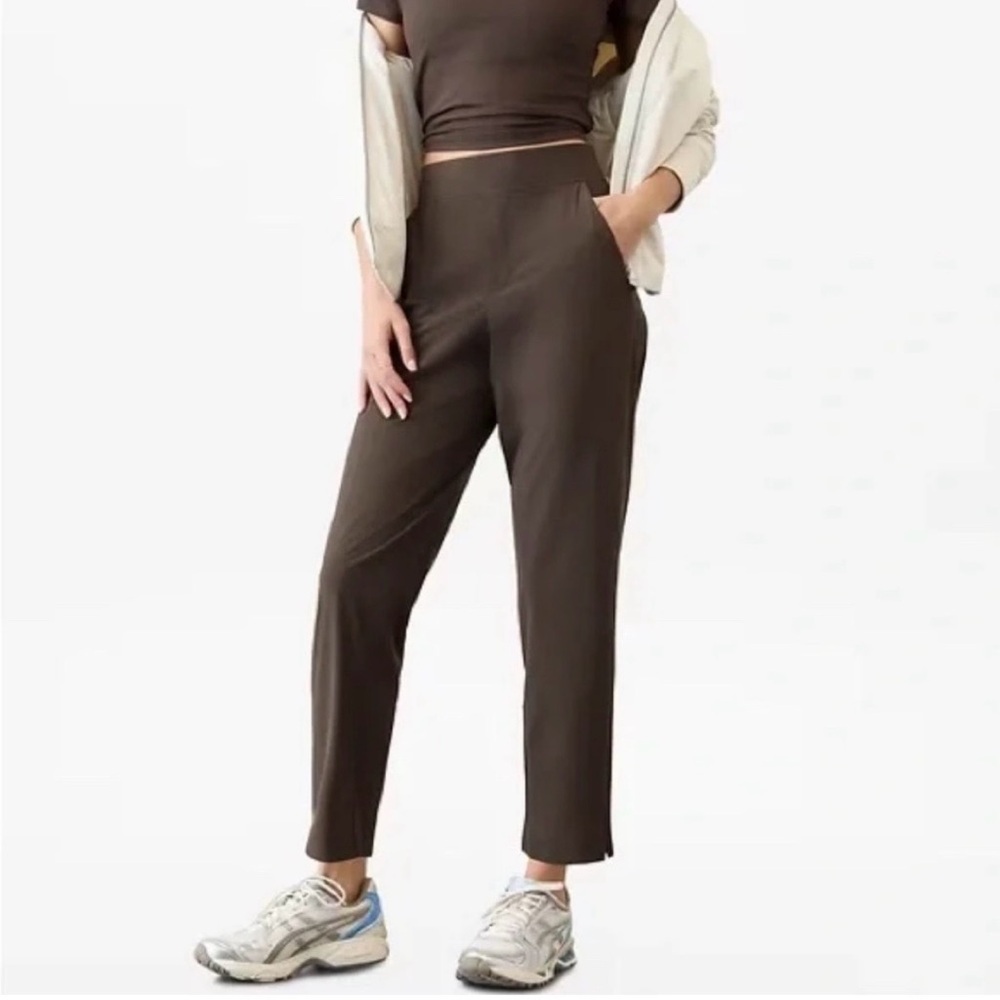 Athleta Brown Ankle Pants - Picture 1 of 6